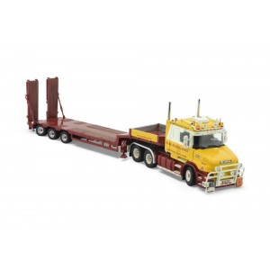 85268 - Scania serie4 Torpedo 6x2 semi 3axle with ramps Overland /1:50 TEKNO