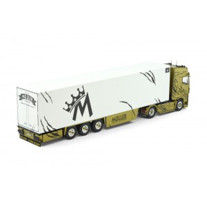 87945 - Man TGX GX 4x2 frigo Muller - Golden Commander /1:50 Tekno