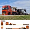 WSI01-5052 - Volvo FH5 Globetrotter XL 8x4 lowloader dolly2+5axle Martle /1:50 WSImodels