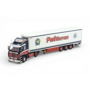 84950 - Scania 3-serie 4x2 reefer trailer Peter Wouters /1:50 Tekno