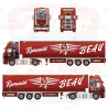 88417 - Volvo FH3 Globetrotter XL 4x2 3axle reefer Beau - La Faucheuse /1:50 Tekno