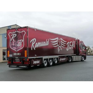 88417 - Volvo FH3 Globetrotter XL 4x2 frigo 3assi Beau - La Faucheuse /1:50 Tekno