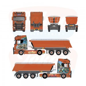 88827 - Scania NGS 4x2 tipper 3axle Furtmeier /1:50 Tekno