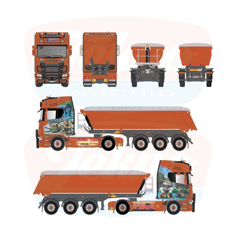 88827 - Scania NGS 4x2 tipper 3axle Furtmeier /1:50 Tekno