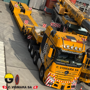 WSI02-3963 - MB Actros MP4 SLT Gigaspace 8x4 lowloader dolly 2+4axle C.Vismara SA /1:50 WSImodels