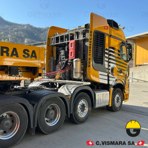 WSI02-3963 - MB Actros MP4 SLT Gigaspace 8x4 lowloader dolly 2+4axle C.Vismara SA /1:50 WSImodels