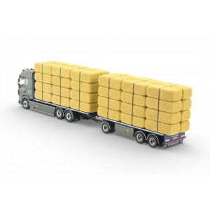 89057 - DAF XF combi trasporto fieno P&L Forman /1:50 Tekno