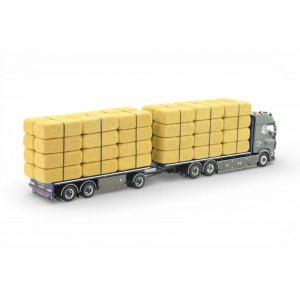 89057 - DAF XF combi trasporto fieno P&L Forman /1:50 Tekno