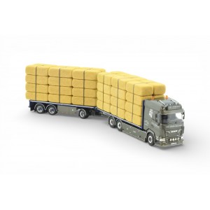 89057 - DAF XF combi trasporto fieno P&L Forman /1:50 Tekno
