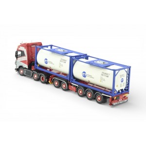 86476 - Volvo FH05 Globetrotter XL 6x2 D-Tec flexitrailer 2x Tankcontainer SL Logistics /1:50 TEKNO