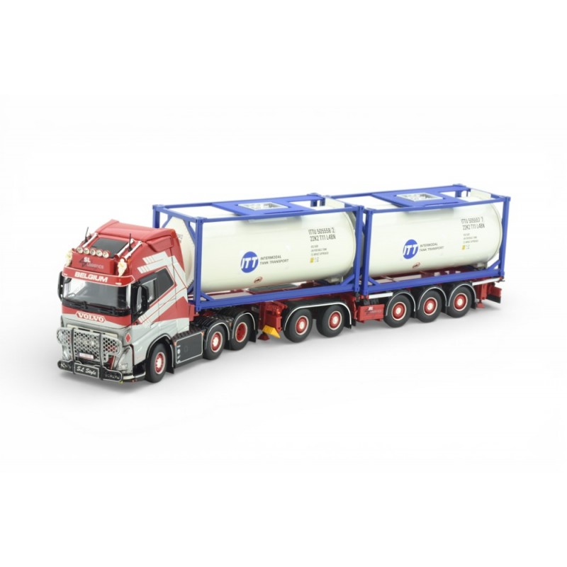 86476 - Volvo FH05 Globetrotter XL 6x2 D-Tec flexitrailer 2x Tankcontainer SL Logistics /1:50 TEKNO