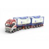 86476 - Volvo FH05 Globetrotter XL 6x2 D-Tec flexitrailer 2x Tankcontainer SL Logistics /1:50 TEKNO