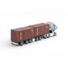 88978 - Scania NGR-530 5axle flexitrailer 2x20ft container Sneepels /1:50 Tekno