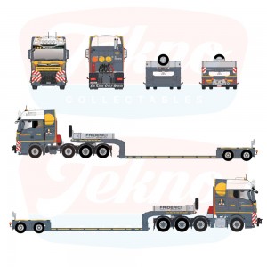 90416 - MAN TGX GX 8x4 lowloader 2axle Friderici /1:50 Tekno