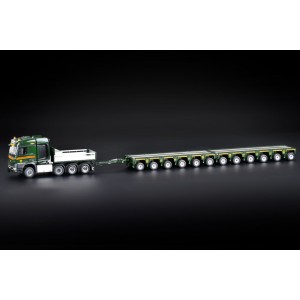 32-0257 - MB Arocs M-cab 2300 8x6 Kamag K25 modular-trailer 12axle w/drawbar Emil Egger /1:50 IMCmodels