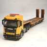 WM055 - Scania XT 6x4 MCOS lowloader 3-axle Giallo - effetto sporcatura /1:50 IMCmodels