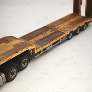 WM055 - Scania XT 6x4 MCOS lowloader 3-axle Yellow - weathered series /1:50 IMCmodels
