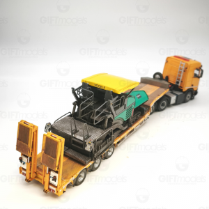 WM055 - Scania XT 6x4 MCOS lowloader 3-axle Giallo - effetto sporcatura /1:50 IMCmodels