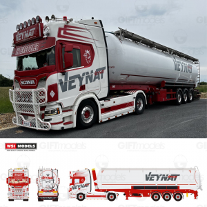 WSI01-4961 - Scania CR20H 4x2 silos trailer Veynat /1:50 WSImodels