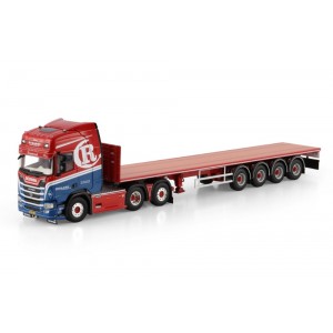 WSI01-4930 - Scania CR20H 6x2 flatbed 4axle Rygaard /1:50 WSImodels