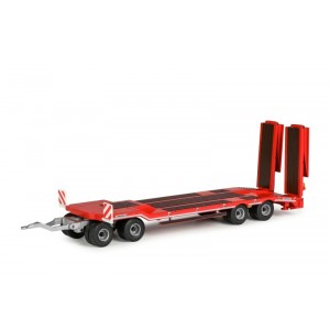 98033/0 - SCHWARZMÜLLER  rimorchio 4assi con rampe ROSSO /1:50 Conrad