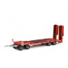 98033/0 - SCHWARZMÜLLER low loader trailer 4-axle with ramps RED /1:50 Conrad