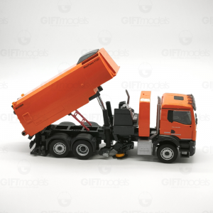 1616/3 - MAN TGE Platform truck (yellow) /1:50 Conrad