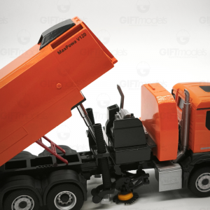 1616/3 - MAN TGE Platform truck (yellow) /1:50 Conrad