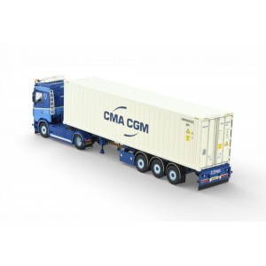 88908 - Scania NGS540 4x2 40ft reefer container P.Visser /1:50 Tekno