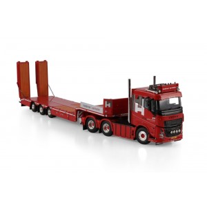 WSI01-4986 - Volvo FH Aero sleeper 6x2 lowloader w/ramps Hardeman van Harten /1:50 WSImodels