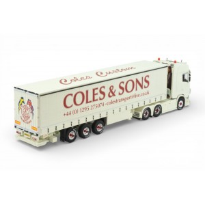 87541 - Scania NGS Highline 6x2 curtainside Coles & Sons - Grease /1:50 Tekno