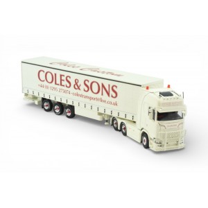 87541 - Scania NGS Highline 6x2 curtainside Coles & Sons - Grease /1:50 Tekno