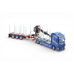 88429 - Scania NGR770 Highline Allan Cartner combi wood-transport /1:50 Tekno
