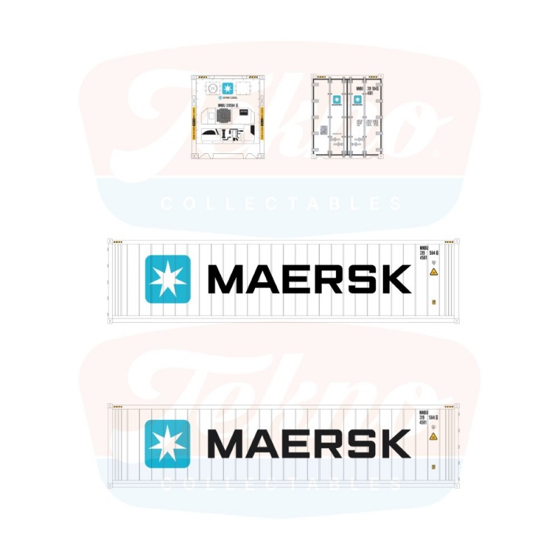91018 - 40ft container frigo A.P. Moller-Maersk A/S /1:50 Tekno