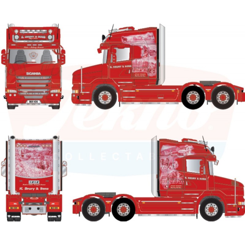 90722 - Scania Torpedo Highline 6x2 Drury /1:50 Tekno