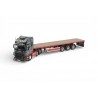89577 - Scania R-serie Topline 6x2 flat-trailer 3axle Holridge /1:50 Tekno