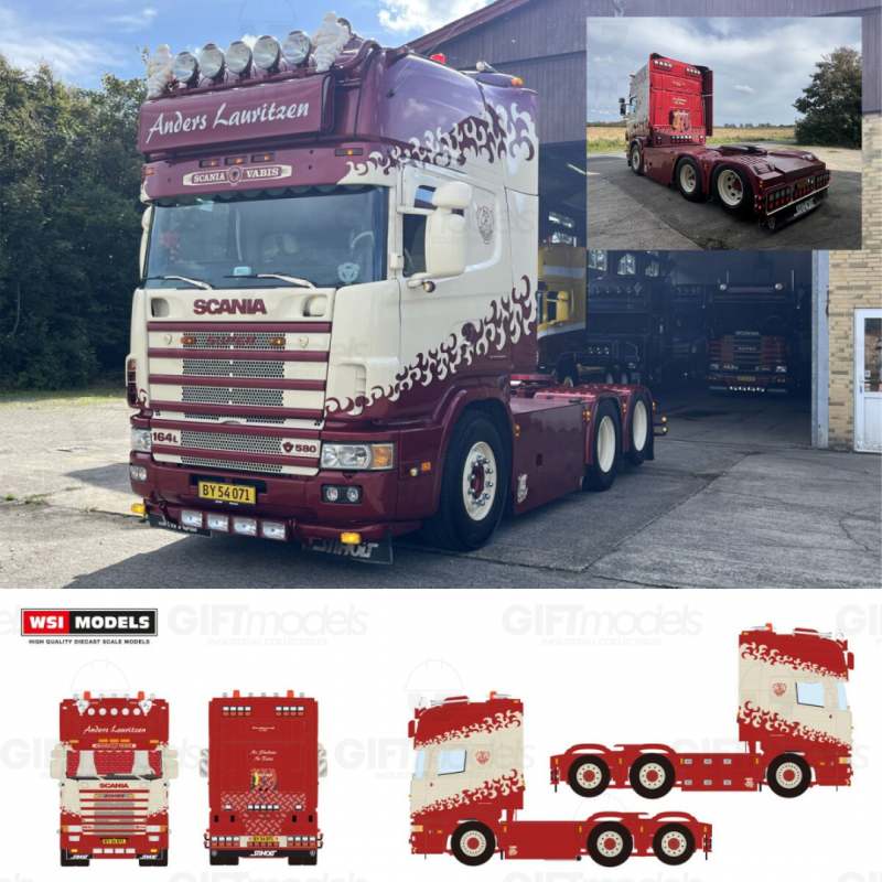 WSI01-5184 - Scania serie4 Topline 6x2 Anders Lauritzen /1:50 WSImodels
