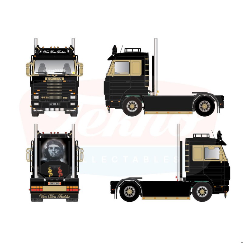 88615 - Scania 143-500 4x2 Vandenbulcke STH /1:50 Tekno