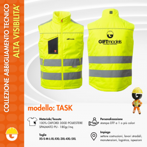 Padded vest HiVi unisex - Task
