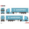 WSI04-2264 - Volvo FH Aero Globetrotter Electric 4x2 flex-container 40ft HQ Maersk /1:50 WSImodels