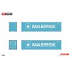 WSI04-2265 - Maersk container 40ft HQ Blue /1:50 WSImodels
