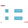 WSI04-2261 - Maersk container 20ft HQ Blue /1:50 WSImodels