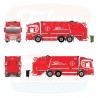 89701 - Scania L raccolta rifiuti Sejer & Sonnichsen /1:50 Tekno