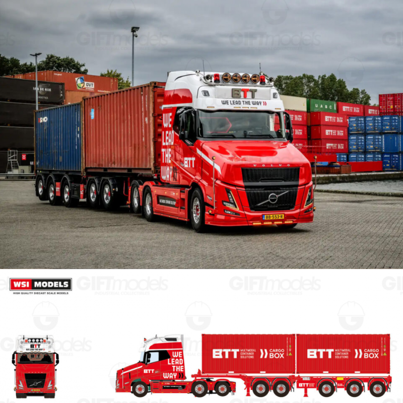 WSI01-5273 - Volvo Vlastuin VT5 Aero Globetrotter XXL 6x2 2-connect BTT Multimodal Container Solutions /1:50 WSImodels