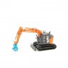 ZX135US-6FP - Hitachi Zaxis ZX135US-6 escavatore cingolato forestale con pinza per legname /1:50 Replicars