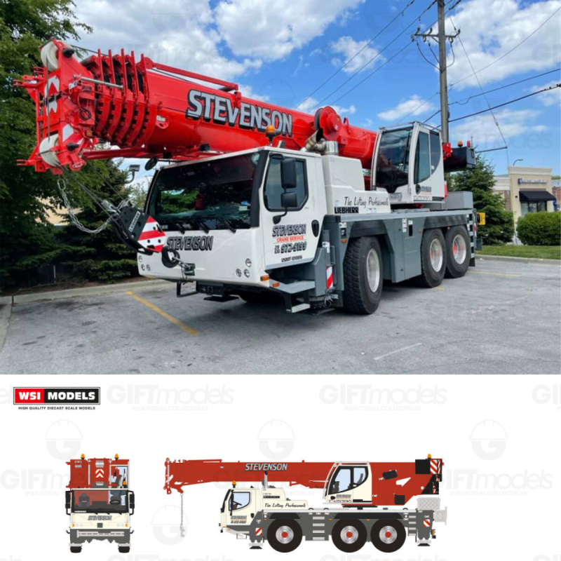 WSI51-2198 - Liebherr LTM1050-3.1 autogru telescopica Stevenson Crane Hire /1:50 WSImodels