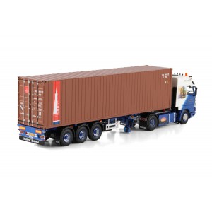 WSI01-4973 - Scania serie3 Streamline 4x2 flexcontainer 40ft. Wilbert Kuipers /1:50 WSImodels