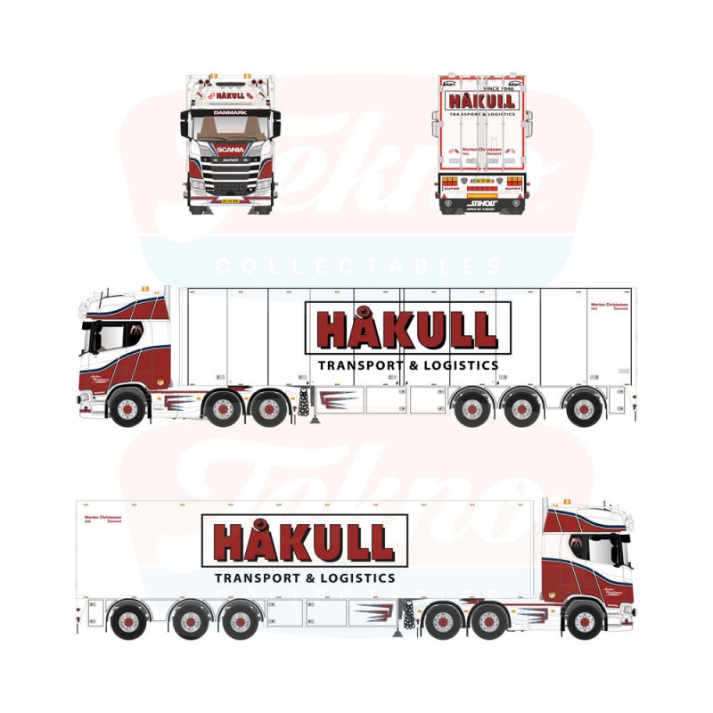 90087 - Scania NGS Highline 6x2 isobox Morten Christensen - Håkull /1:50 Tekno