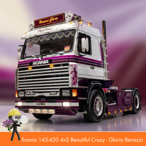 WSI02-3979 - Scania serie3 143-420 4x2 Beautiful Crazy - Gloria Benazzi /1:50 WSImodels