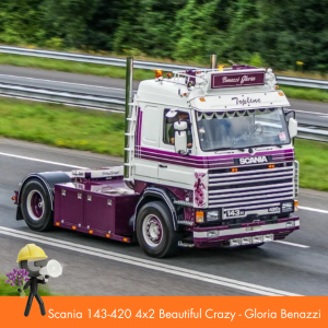 WSI02-3979 - Scania serie3 143-420 4x2 Beautiful Crazy - Gloria Benazzi /1:50 WSImodels